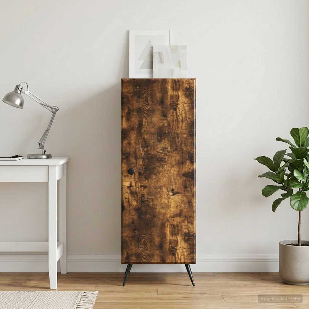 Servírovací Skříň Kouřový Dub 33 X 34,5 X 90 Cm