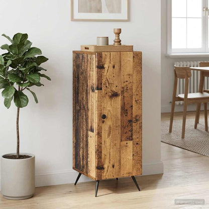 Servírovací Skříň Staré Dřevo 33 X 34,5 X 90 Cm