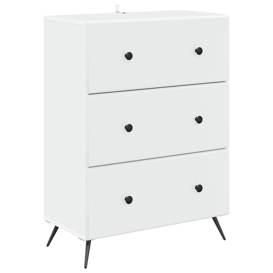 Skříň Se Zásuvkami Bílá 66 X 34,5 X 90 Cm Kompozitní Dřevo
