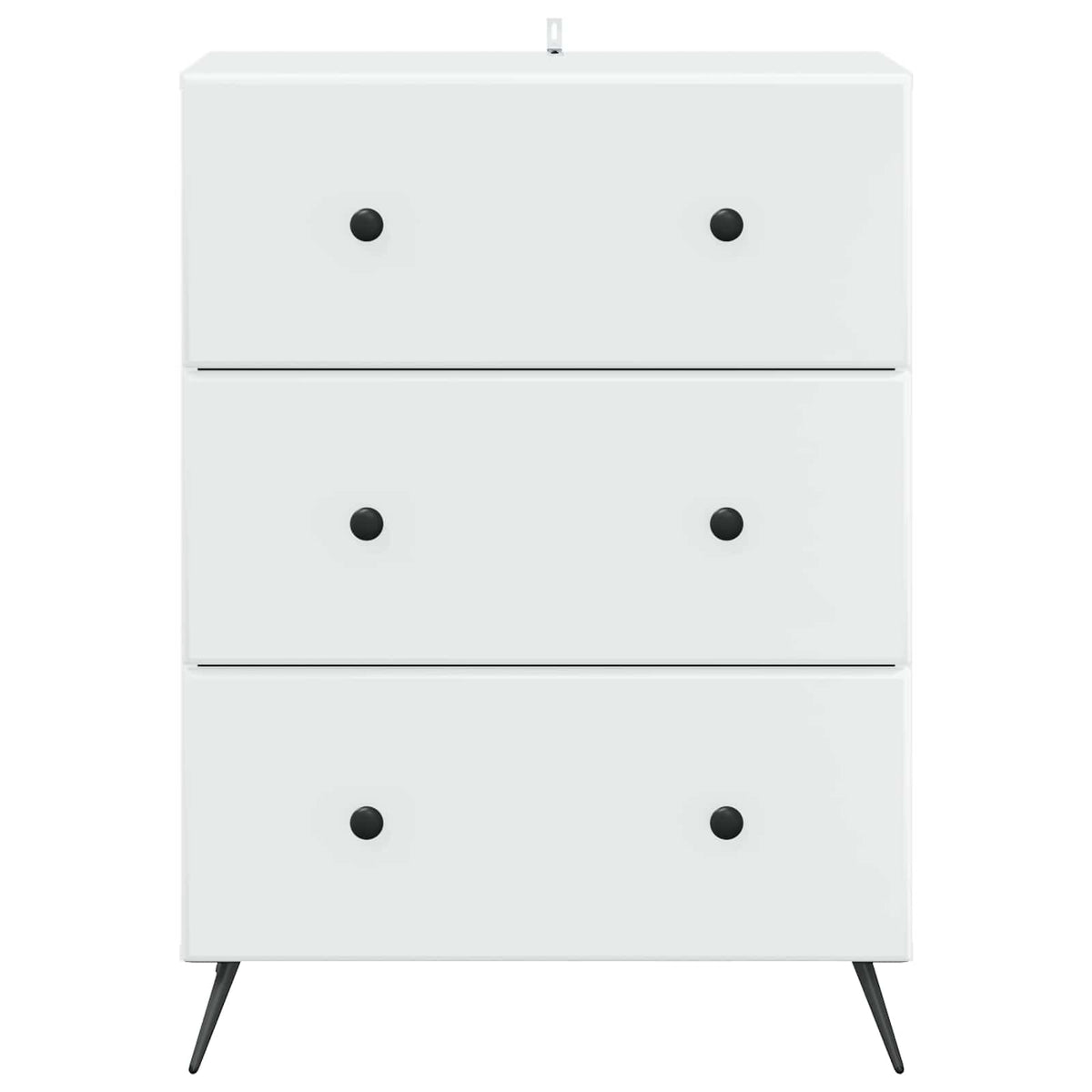 Skříň Se Zásuvkami Bílá 66 X 34,5 X 90 Cm Kompozitní Dřevo