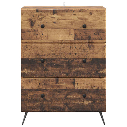 Skříň Se Zásuvkami Staré Dřevo 66 X 34,5 X 90 Cm