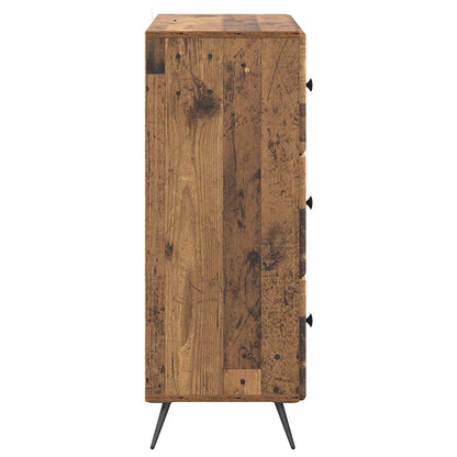 Skříň Se Zásuvkami Staré Dřevo 66 X 34,5 X 90 Cm