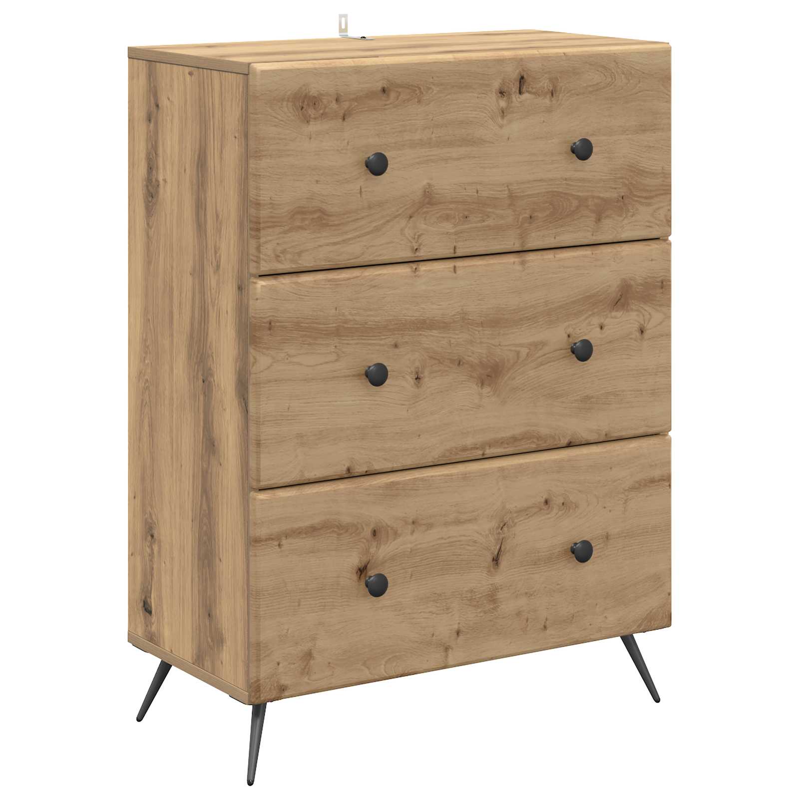 Skříň Se Zásuvkami 66 X 34,5 X 90 Cm Kompozitní Dřevo
