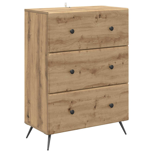 Skříň Se Zásuvkami 66 X 34,5 X 90 Cm Kompozitní Dřevo