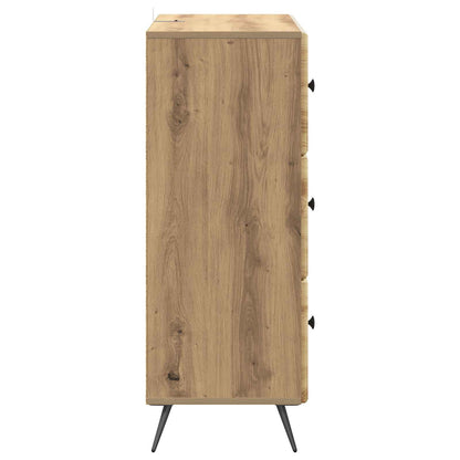 Skříň Se Zásuvkami 66 X 34,5 X 90 Cm Kompozitní Dřevo