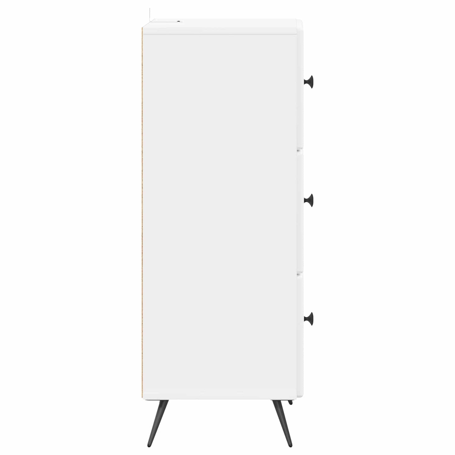 Skříň Se Zásuvkami Bílá S Vysokým Leskem 33 X 34,5 X 90 Cm
