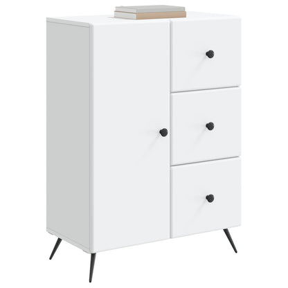 Servírovací Skříň Bílá 66 X 34,5 X 90 Cm Kompozitní Dřevo