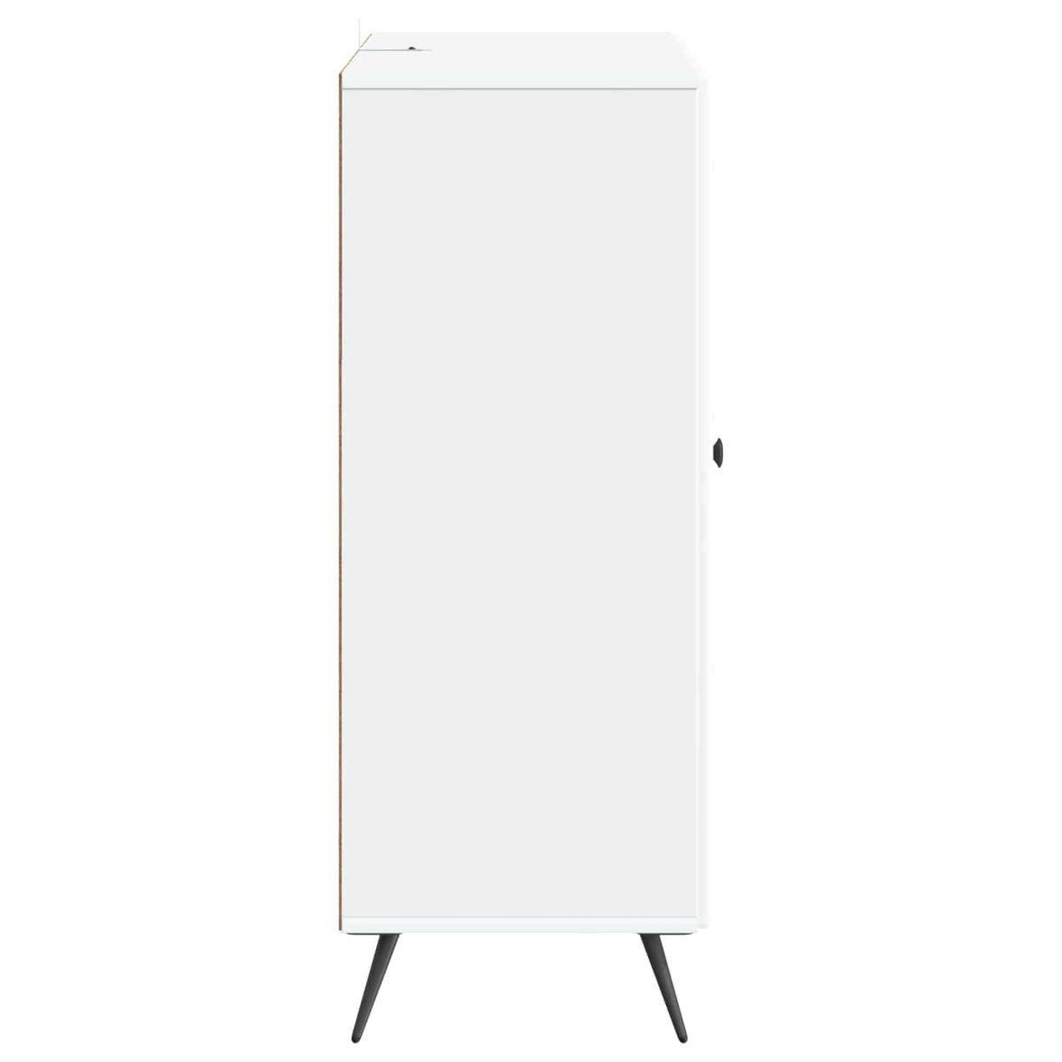 Servírovací Skříň Bílá 66 X 34,5 X 90 Cm Kompozitní Dřevo