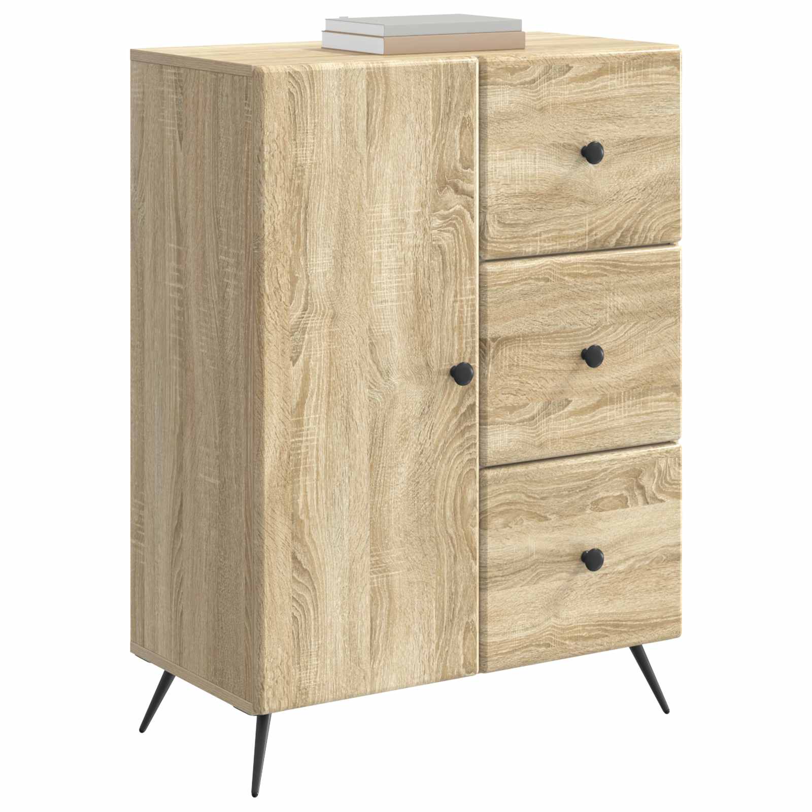 Servírovací Skříň Dub Sonoma 66 X 34,5 X 90 Cm Kompozitní Dřevo
