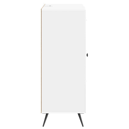 Servírovací Skříň Bílá S Vysokým Leskem 66 X 34,5 X 90 Cm