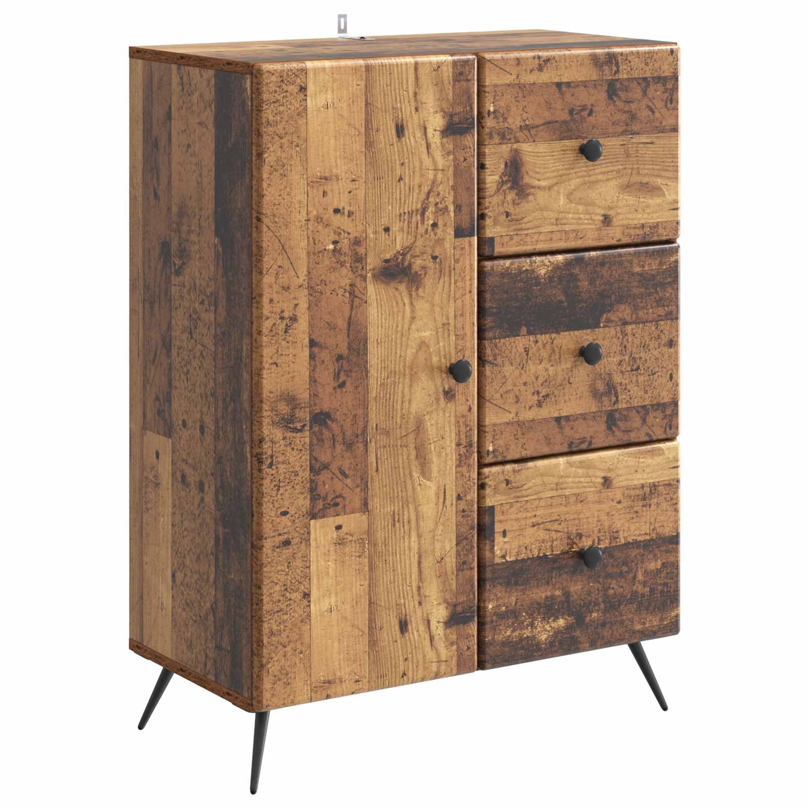 Servírovací Skříň Se Zásuvkou Staré Dřevo 66 X 34,5 X 90 Cm