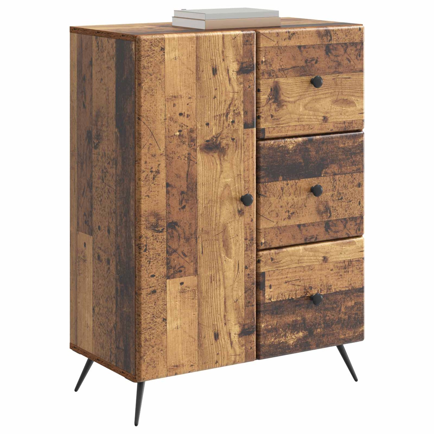 Servírovací Skříň Se Zásuvkou Staré Dřevo 66 X 34,5 X 90 Cm