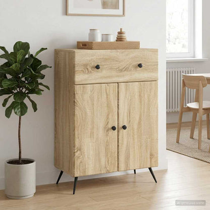 Servírovací Skříň Dub Sonoma 66 X 34,5 X 90 Cm Kompozitní Dřevo