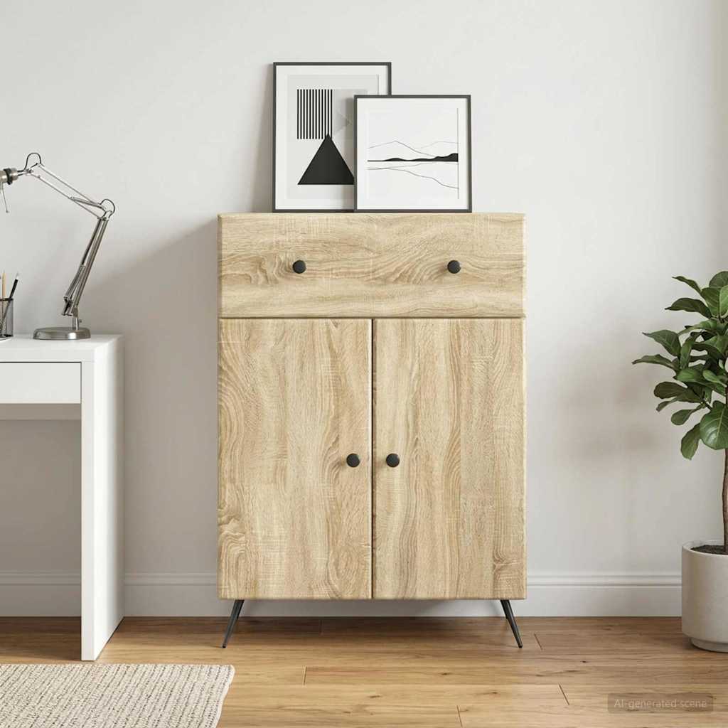 Servírovací Skříň Dub Sonoma 66 X 34,5 X 90 Cm Kompozitní Dřevo
