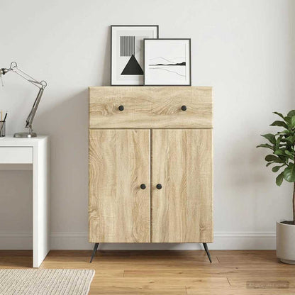Servírovací Skříň Dub Sonoma 66 X 34,5 X 90 Cm Kompozitní Dřevo