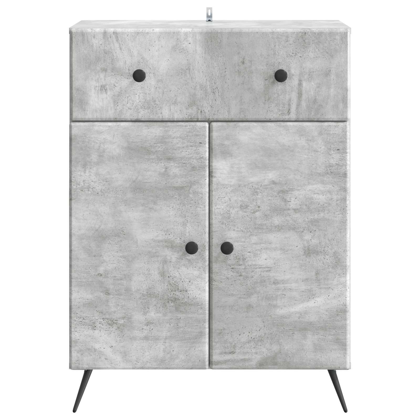 Servírovací Skříň Se Zásuvkou Betonově Šedá 66 X 34,5 X 90 Cm