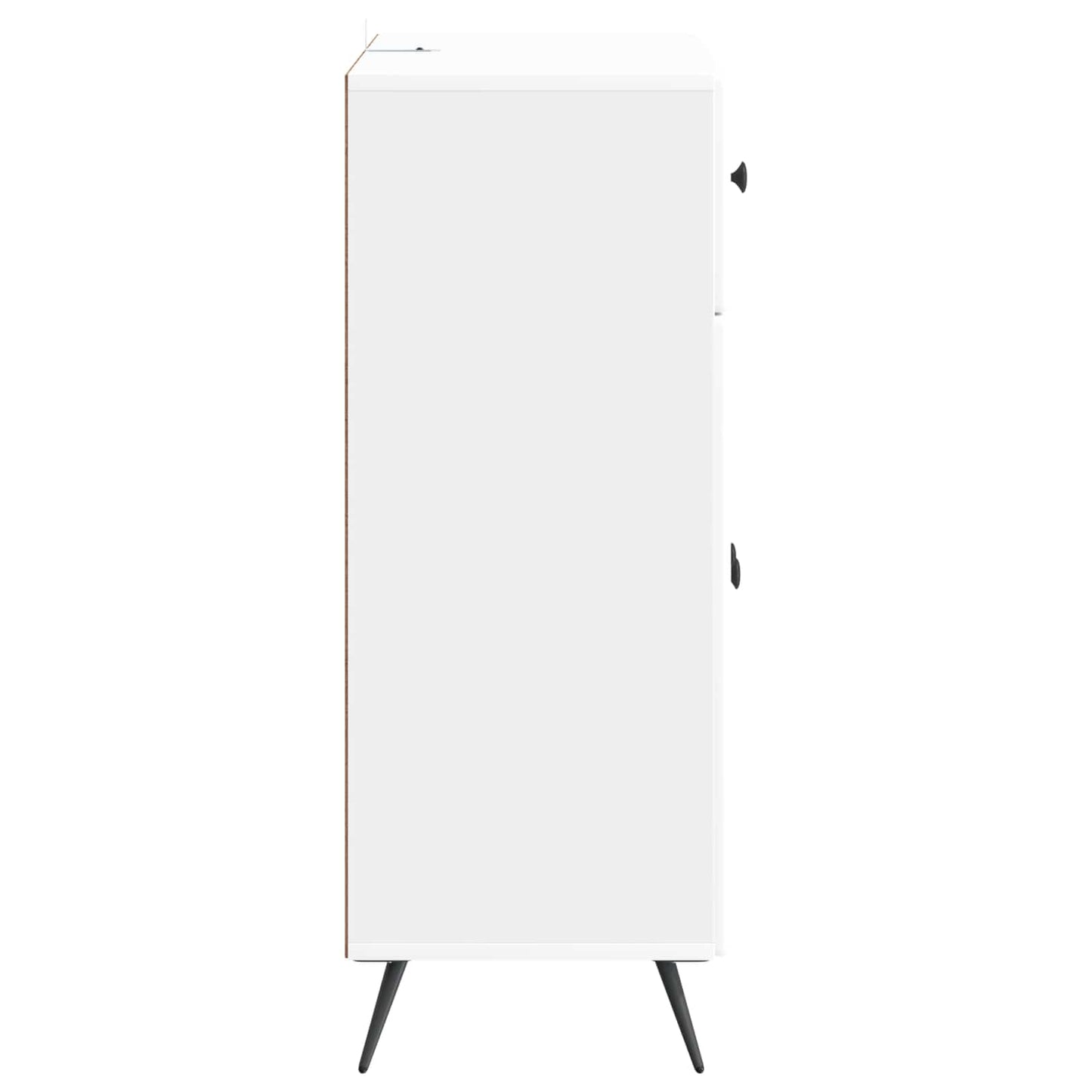 Servírovací Skříň Bílá S Vysokým Leskem 66 X 34,5 X 90 Cm