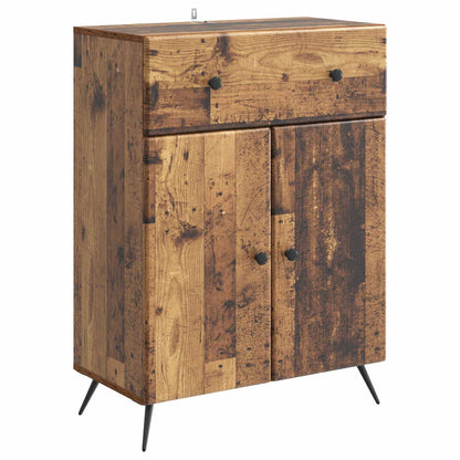 Servírovací Skříň Se Zásuvkou Staré Dřevo 66 X 34,5 X 90 Cm