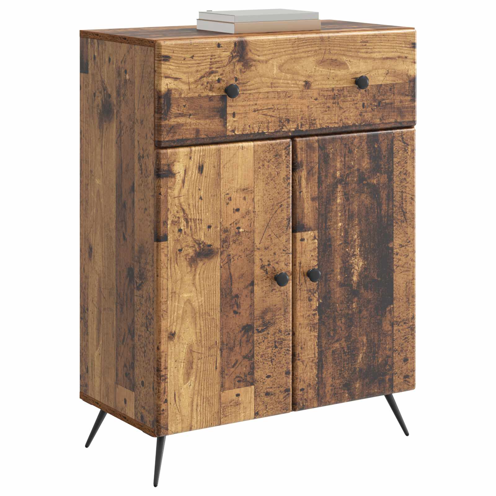 Servírovací Skříň Se Zásuvkou Staré Dřevo 66 X 34,5 X 90 Cm