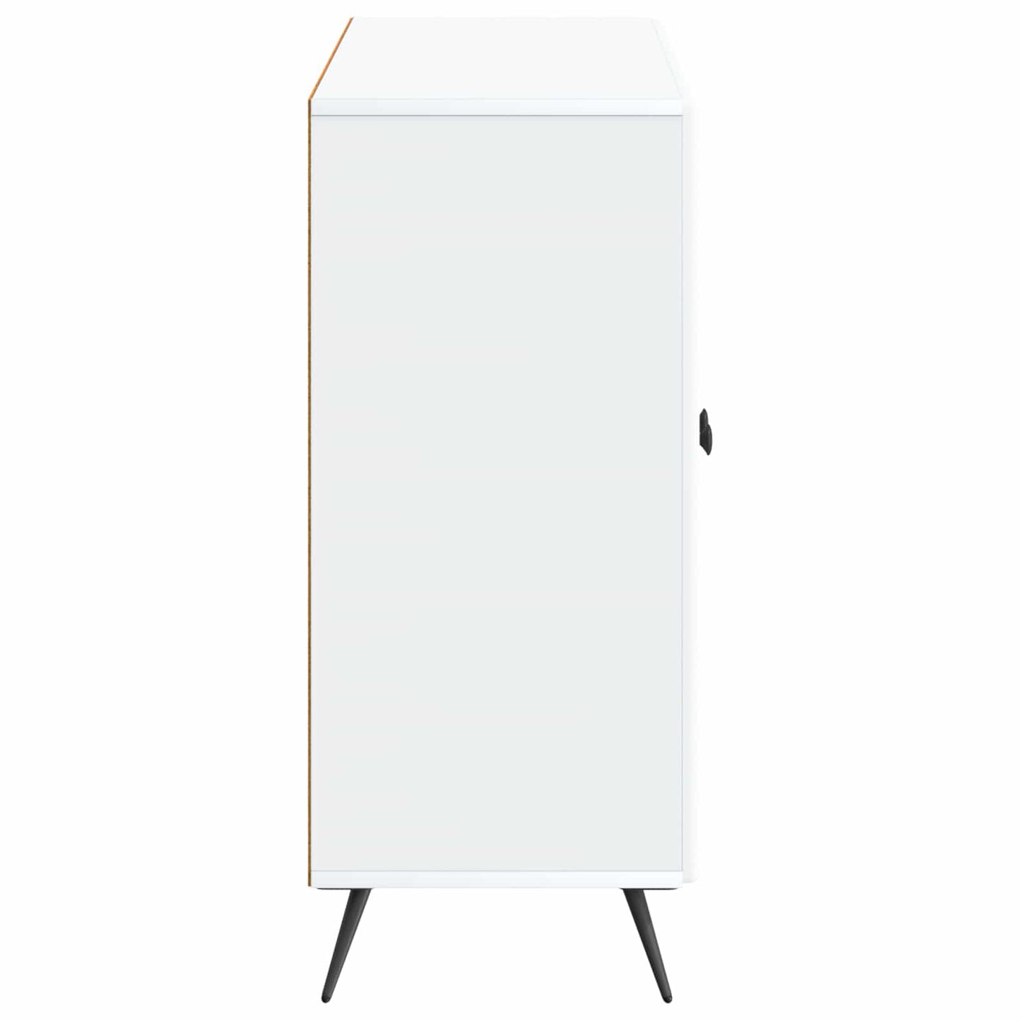 Servírovací Skříň Bílá 89 X 34,5 X 80 Cm Kompozitní Dřevo