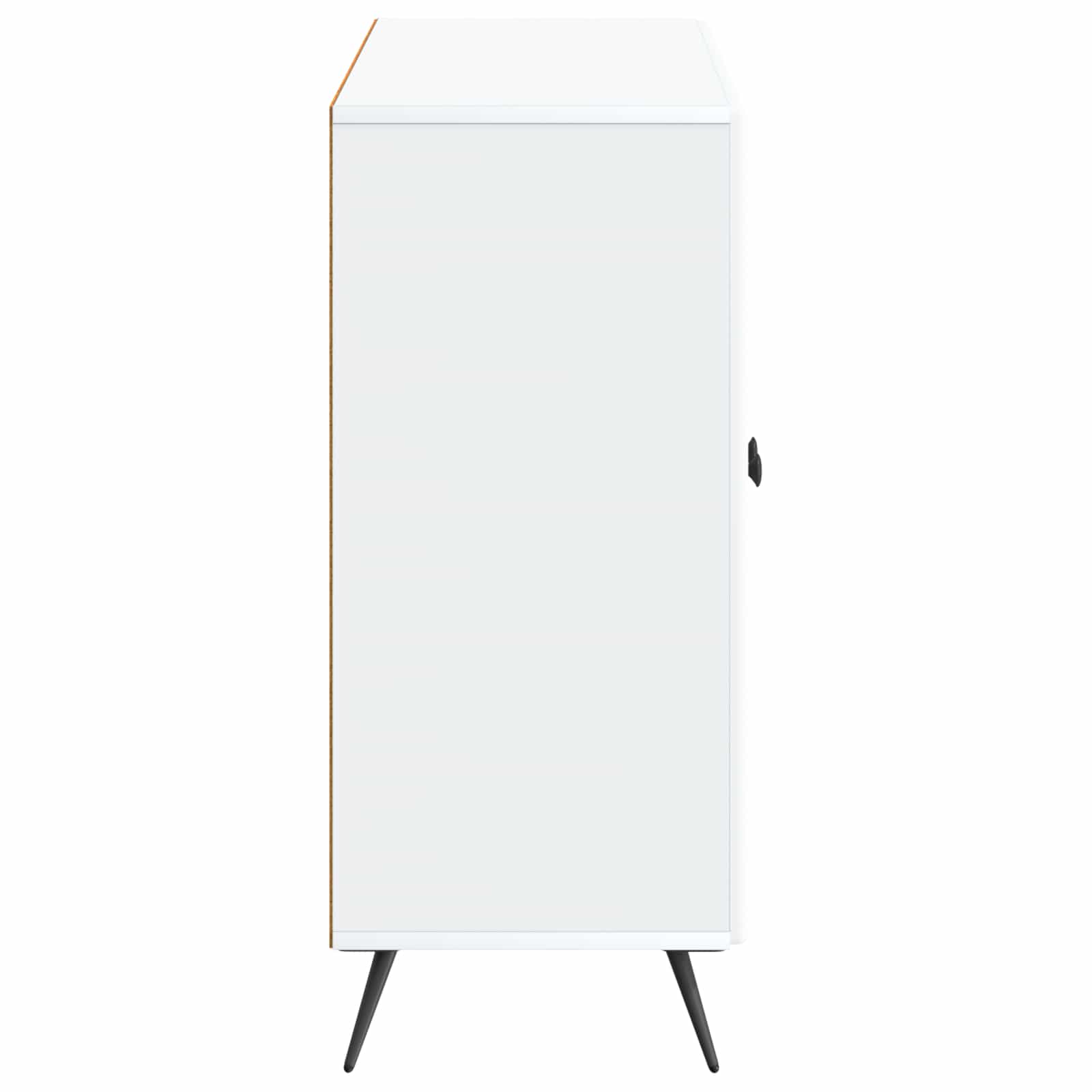 Servírovací Skříň Bílá 89 X 34,5 X 80 Cm Kompozitní Dřevo