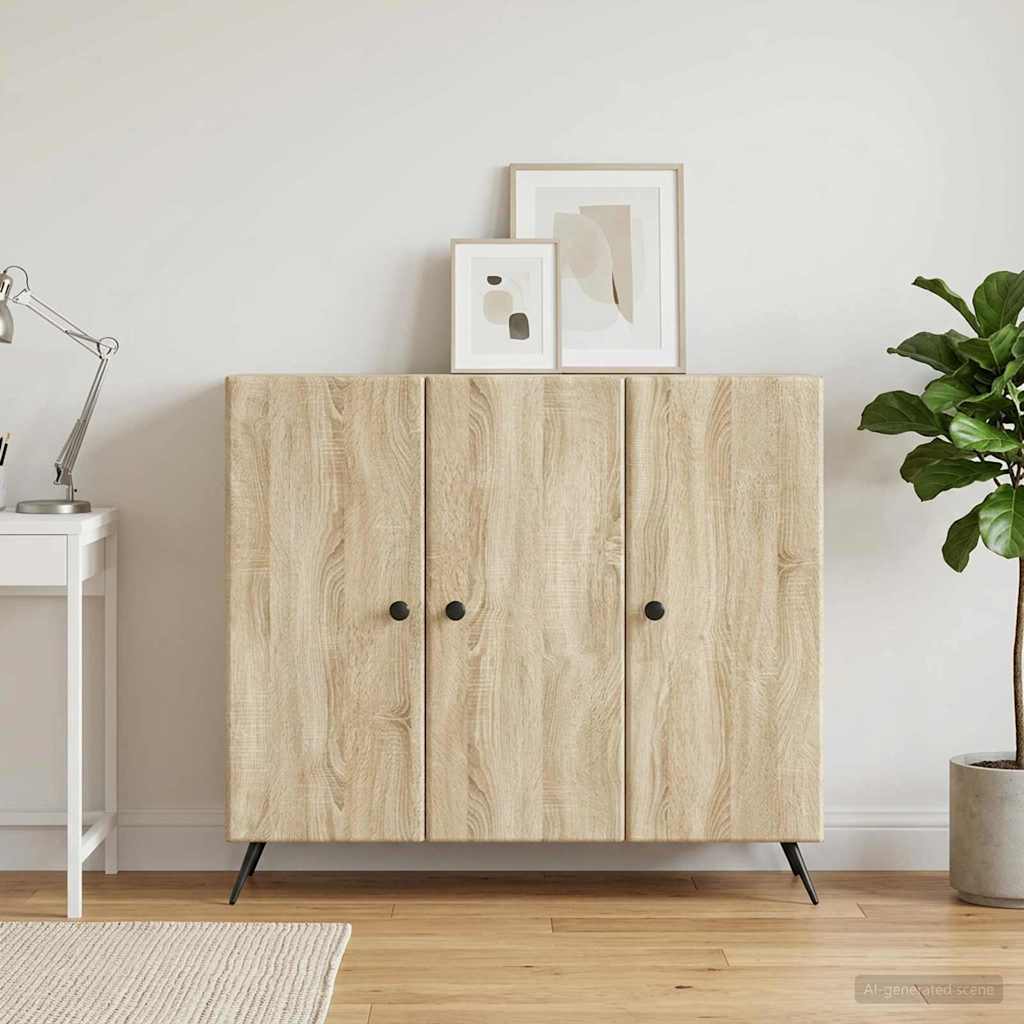 Servírovací Skříň Dub Sonoma 89 X 34,5 X 80 Cm Kompozitní Dřevo