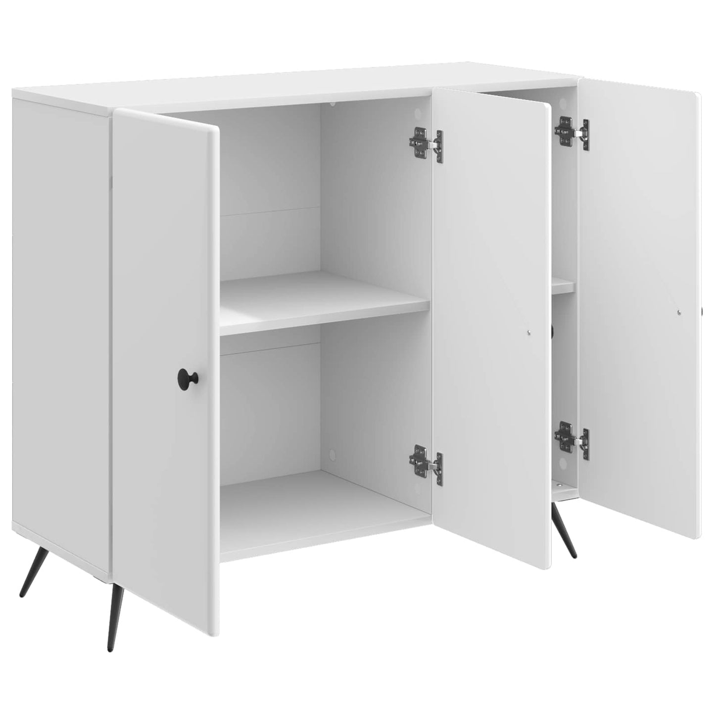 Servírovací Skříň Bílá S Vysokým Leskem 89 X 34,5 X 80 Cm