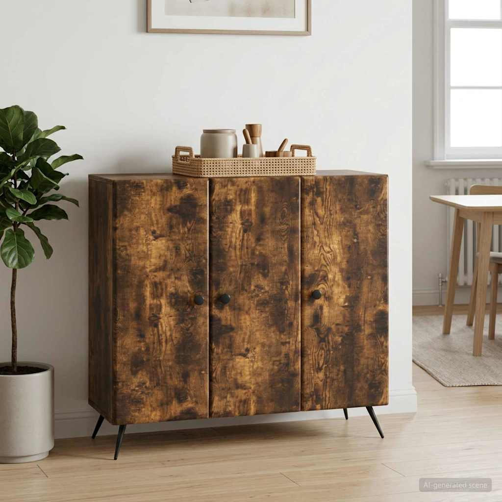 Servírovací Skříň Kouřový Dub 89 X 34,5 X 80 Cm