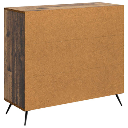 Servírovací Skříň Staré Dřevo 89 X 34,5 X 80 Cm