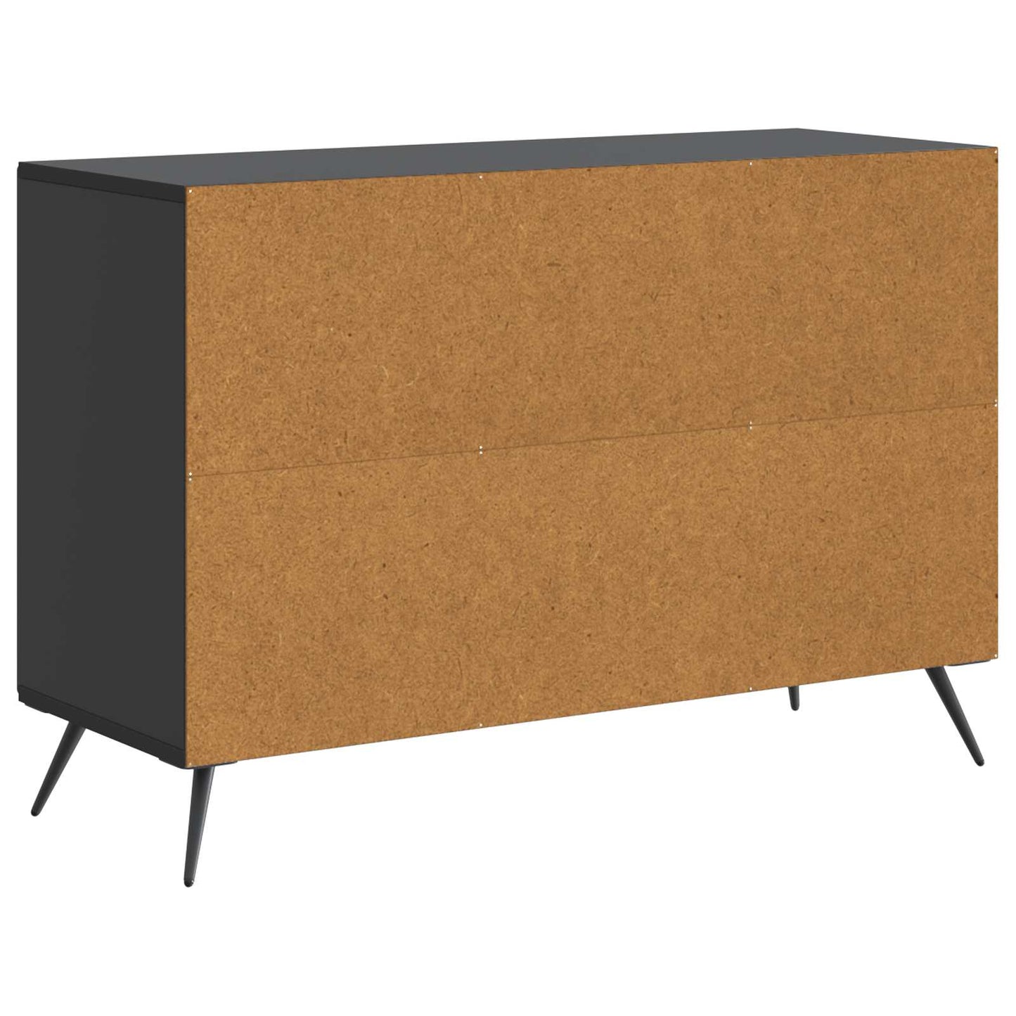 Servírovací Skříň Černá 89 X 34,5 X 60 Cm Kompozitní Dřevo