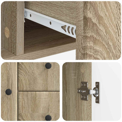 Servírovací Skříň Dub Sonoma 89 X 34,5 X 60 Cm Kompozitní Dřevo