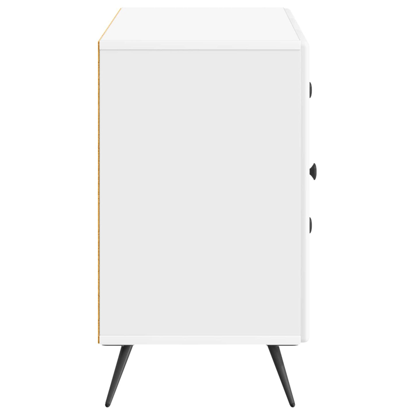 Servírovací Skříň Bílá S Vysokým Leskem 89 X 34,5 X 60 Cm