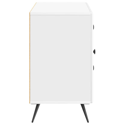 Servírovací Skříň Bílá S Vysokým Leskem 89 X 34,5 X 60 Cm