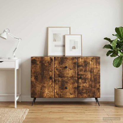 Servírovací Skříň Se Zásuvkou Kouřový Dub 89 X 34,5 X 60 Cm