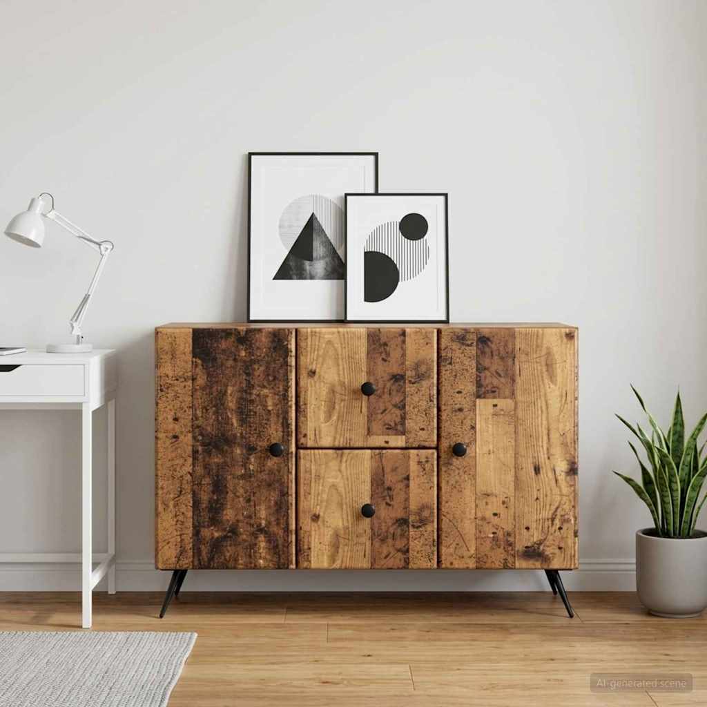 Servírovací Skříň Se Zásuvkou Staré Dřevo 89 X 34,5 X 60 Cm