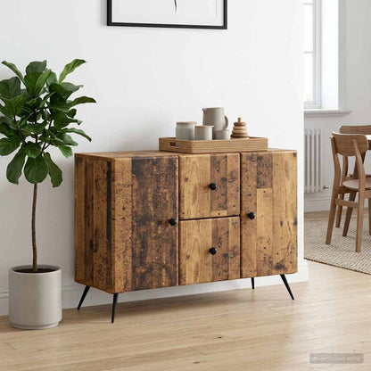 Servírovací Skříň Se Zásuvkou Staré Dřevo 89 X 34,5 X 60 Cm