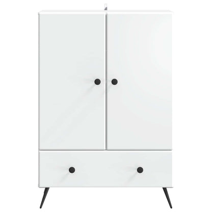 Servírovací Skříň Bílá 66 X 34,5 X 95 Cm Kompozitní Dřevo