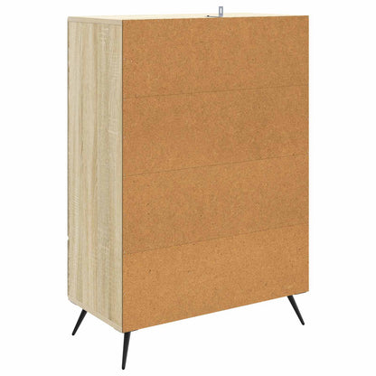Servírovací Skříň Dub Sonoma 66 X 34,5 X 95 Cm Kompozitní Dřevo