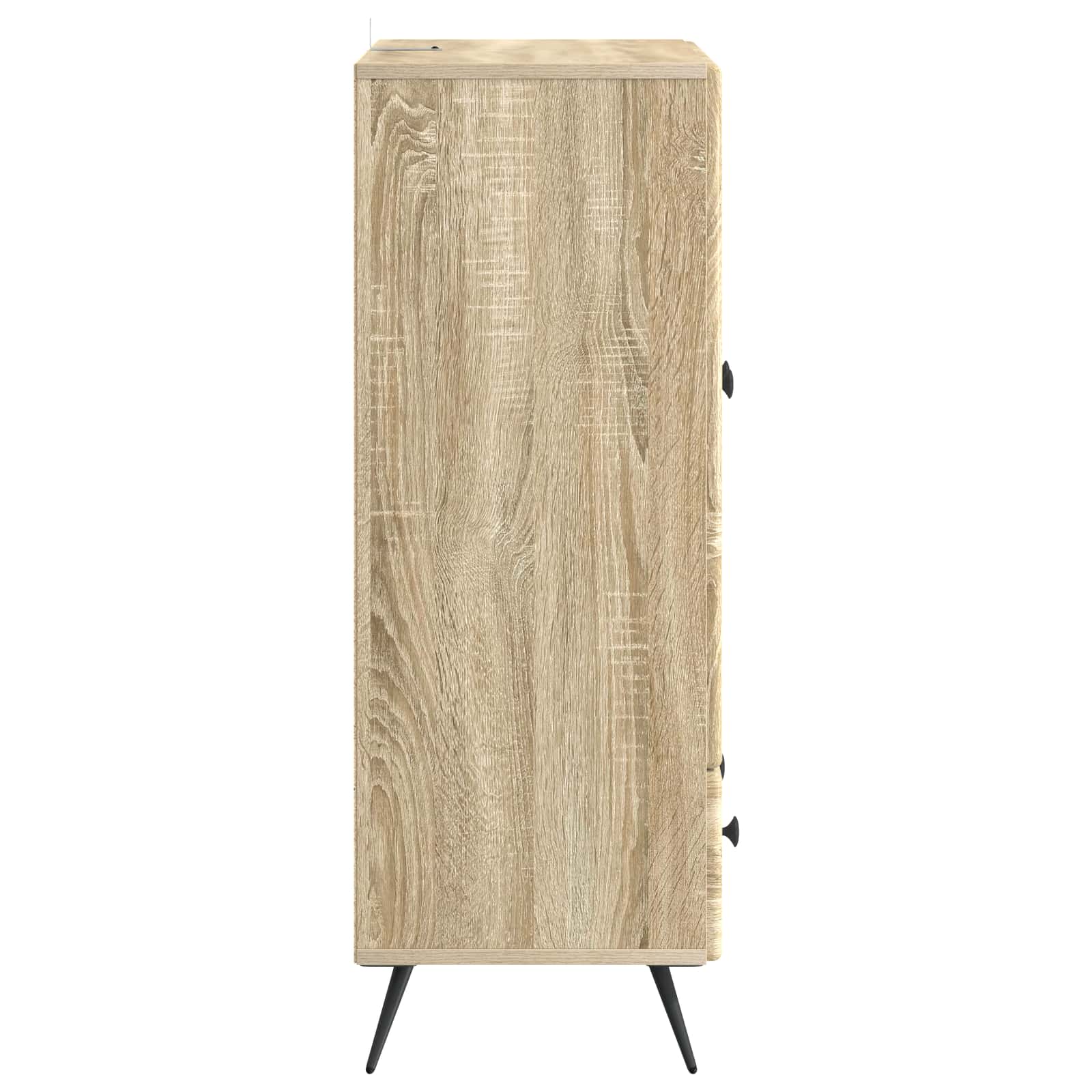 Servírovací Skříň Dub Sonoma 66 X 34,5 X 95 Cm Kompozitní Dřevo