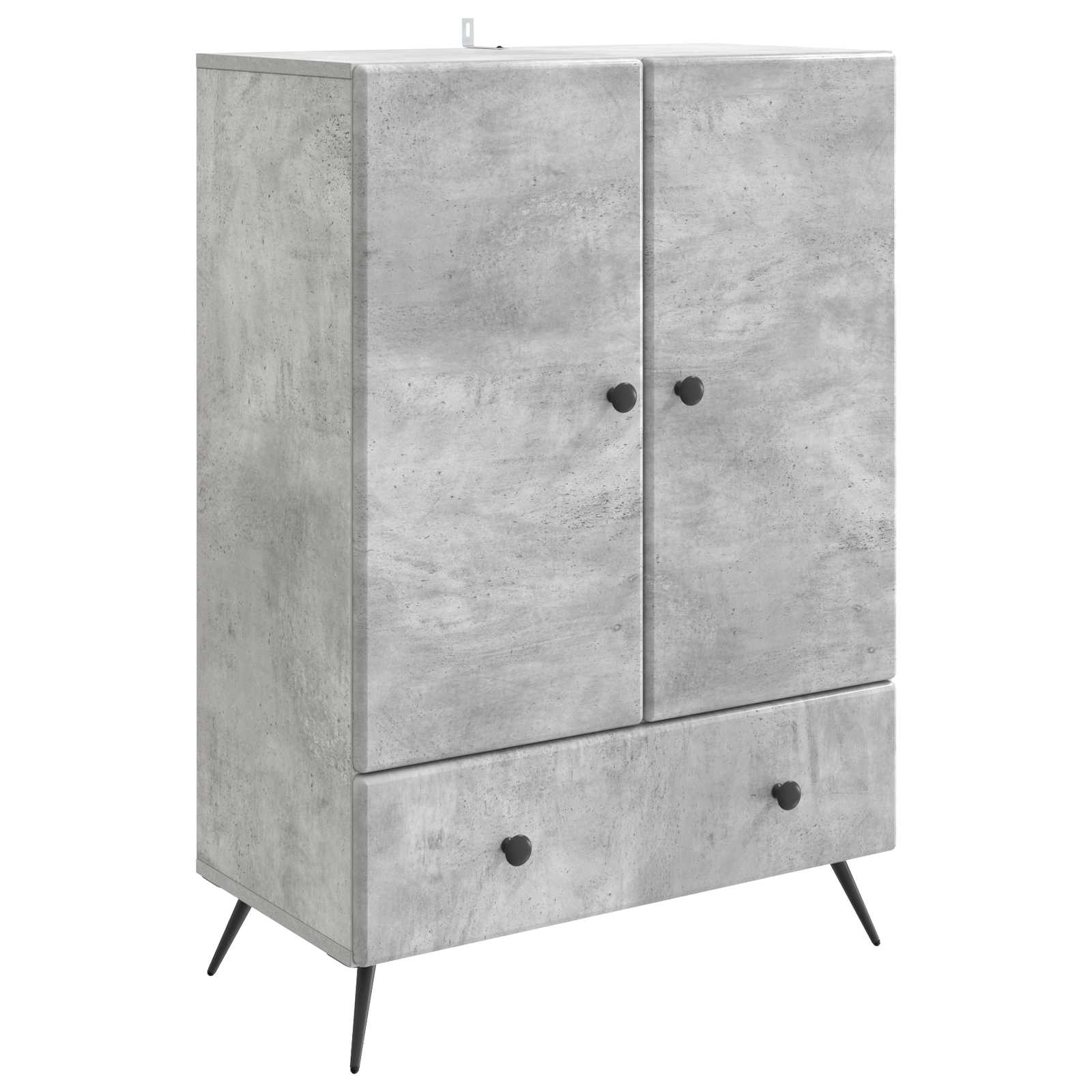 Servírovací Skříň Se Zásuvkou Betonově Šedá 66 X 34,5 X 95 Cm