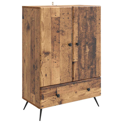 Servírovací Skříň Se Zásuvkou Staré Dřevo 66 X 34,5 X 95 Cm