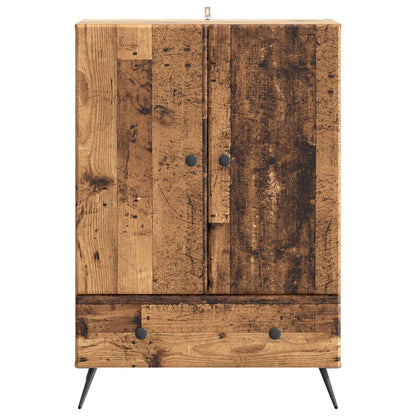 Servírovací Skříň Se Zásuvkou Staré Dřevo 66 X 34,5 X 95 Cm