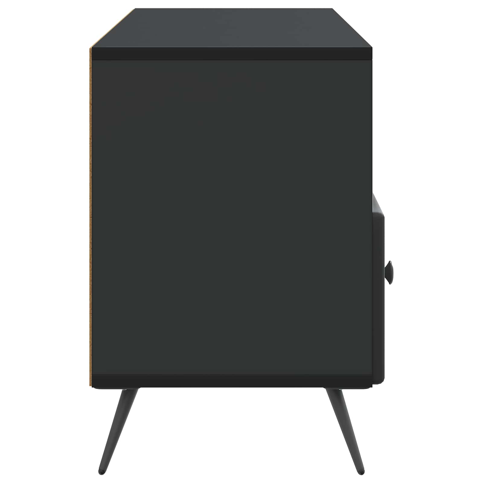 Televizní Skříň Černá 102 X 34,5 X 50 Cm Kompozitní Dřevo