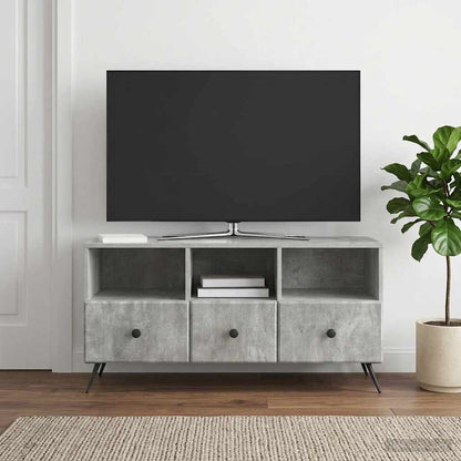 Televizní Skříň Se Zásuvkou Betonově Šedá 102 X 34,5 X 50 Cm