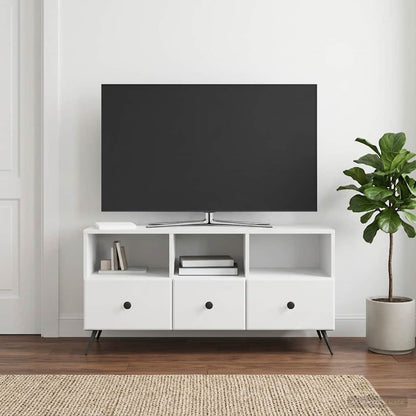 Televizní Skříň Bílá S Vysokým Leskem 102 X 34,5 X 50 Cm