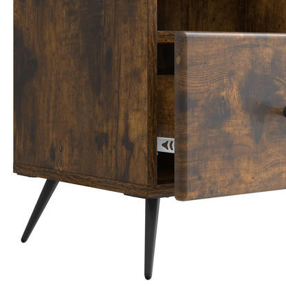 Televizní Skříň Kouřový Dub 102 X 34,5 X 50 Cm Kompozitní Dřevo