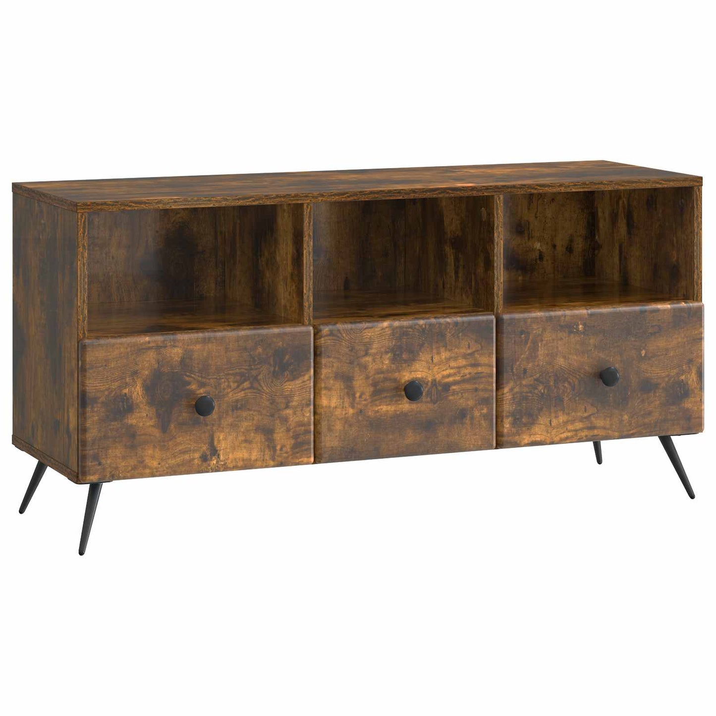 Televizní Skříň Kouřový Dub 102 X 34,5 X 50 Cm Kompozitní Dřevo