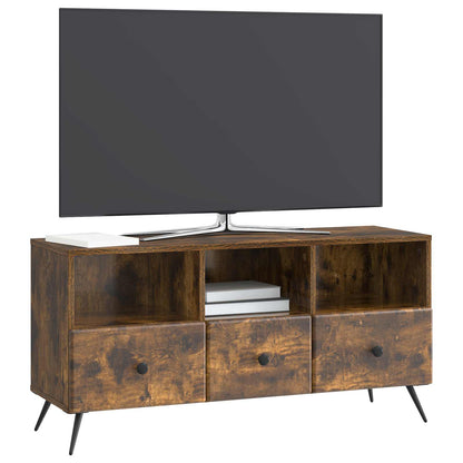 Televizní Skříň Kouřový Dub 102 X 34,5 X 50 Cm Kompozitní Dřevo