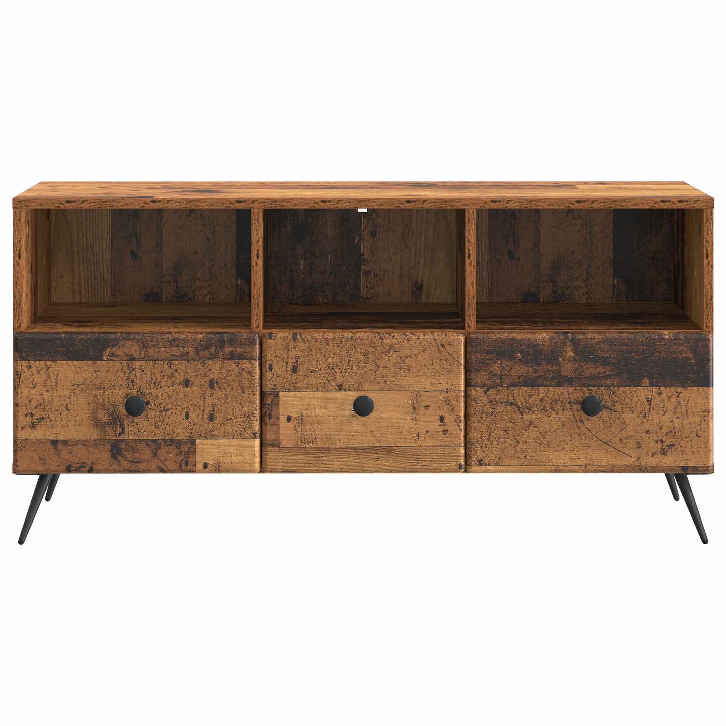 Televizní Skříň Staré Dřevo 102 X 34,5 X 50 Cm Kompozitní Dřevo