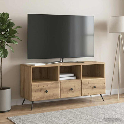 Televizní Skříň 102 X 34,5 X 50 Cm Dub Artisan Kompozitní Dřevo